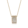 Suzy Levian Rose Sterling Silver Cubic Zirconia Eternity Pendant Necklace In White