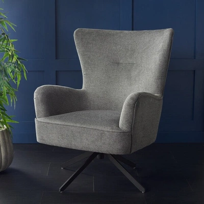 Safavieh Geonna Upholstered Arm Chair In Gray