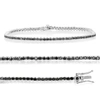 Vir Jewels 2 Cttw Black Diamond Tennis Bracelet .925 Sterling Silver With Rhodium 7.5 Inch