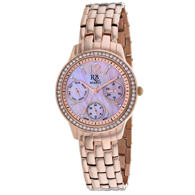 Roberto Bianci Women's Pink Mother Of Pearl Dial Watch In Beige