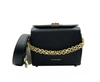Alexander Mcqueen Women's Black Leather Box 19 With Gold Hardware Crossbody Bag In Black