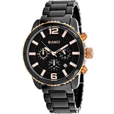 Roberto Bianci Men's Black Dial Watch In Black / Gold Tone / Rose / Rose Gold Tone