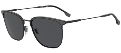 Hugo Boss Boss Boss 1285/f/sk Ir 0o6w Square Sunglasses In Black / Grey