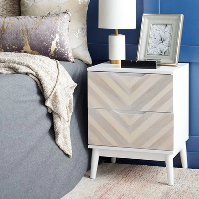 Safavieh Tay Patterned Night Stand In Multi