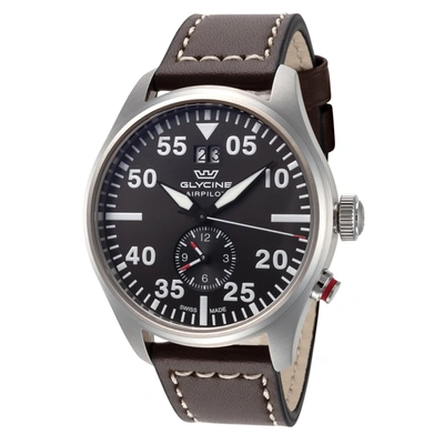 Glycine Men's Airpilot Dual Time 44 44mm Quartz Watch In Silver