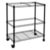 OCEANSTAR Oceanstar Portable 2-Tier Metal Rolling File Cart