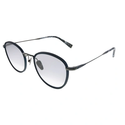 John Varvatos Troubadour Jv V531 Ngu Unisex Round Sunglasses In White