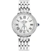 Gv2 Astor Women's Silver Case, White Dial Stainless Steel Watch In Silver