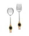 Tiramisu Midnight Salad Server Set In Black