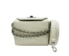 Alexander Mcqueen Women's Off White Crocodile Embossed Box 16 Crossbody Bag In White