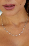 Savvy Cie Jewels Vermeil By The Yard Neck 18" In White