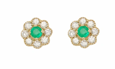 Diana M. Diamond Earrings In Gold
