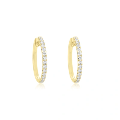 Diana M. Diamond Earrings In White