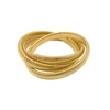 ADORNIA OMEGA CHAIN TRIPLET BRACELET GOLD