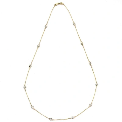 Suzy Levian 14k Gold 7/8ct Tdw Diamond Necklace
