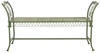 Safavieh Arona Wrought Iron 51in W Outdoor Garden Bench In Green