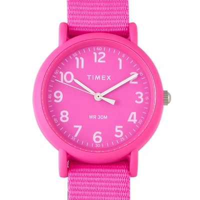 Timex Weekender Color Rush Pink Watch Twg018100 In Multi