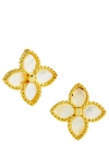 Savvy Cie Jewels 18k Gold Vermeil Agate Stud