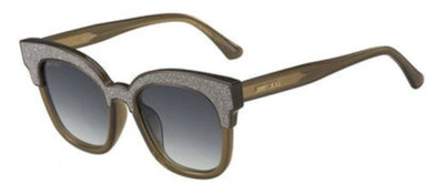 Jimmy Choo Mayel/s Vr 019a Clubmaster Sunglasses In Purple
