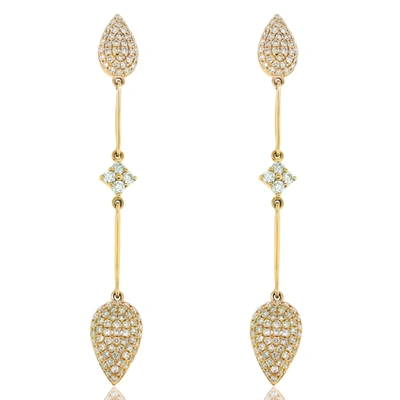 Diana M. Diamond Earrings In White