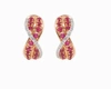 Diana M. Diamond Earrings In Multi