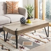 SAFAVIEH Liann Rustic Midcentury Wood Top Coffee Table