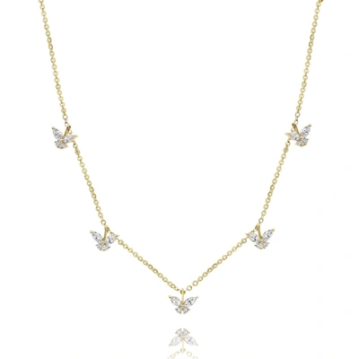 Diana M. Diamond Necklace In Gold