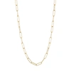 Adornia Paper Clip Chain Gold In White