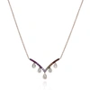 Diana M. Diamond Necklace In White