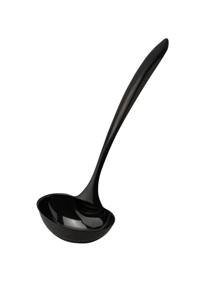 CUISIPRO BLACK TEMPO NOIR MIRROR FINISHED LADLE, 14 INCH