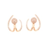 Diana M. Diamond Earrings In Gold