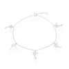 SIMONA STERLING SILVER DANGLING PALM TREES ANKLET