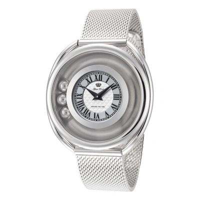 Glam Rock Women's Around The Time 40mm Quartz Watch In Silver
