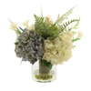 CREATIVE DISPLAYS Creative Displays Cream & Purple Hydrangea with Fern Floral Arrangement