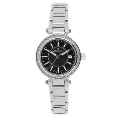 Mathey-tissot Women's Classic Black Dial Watch In Silver