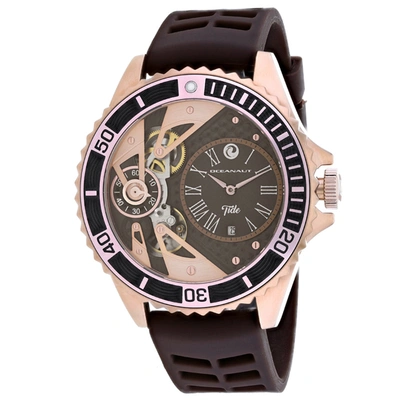Oceanaut Tide Quartz Brown Dial Mens Watch Oc0996 In Brown / Gold Tone / Rose / Rose Gold Tone
