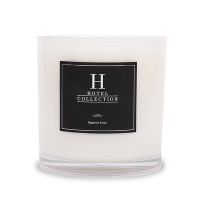 Hotel Collection Deluxe Black Velvet Candle In White