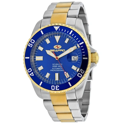 Seapro Men's Blue Dial Watch In Multi