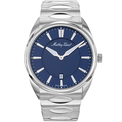 Mathey-tissot Men's Classic Blue Dial Watch In Silver