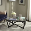 Safavieh Radley Glass Top Coffee Table In Grey