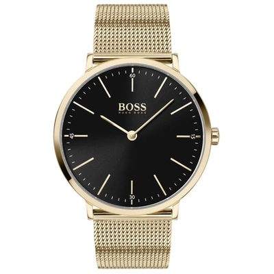 Hugo Boss Men's Black Dial Watch In White