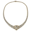 Rachel Glauber Sterling Silver 14k Gold-plated Cubic Zirconia Leopard Necklace