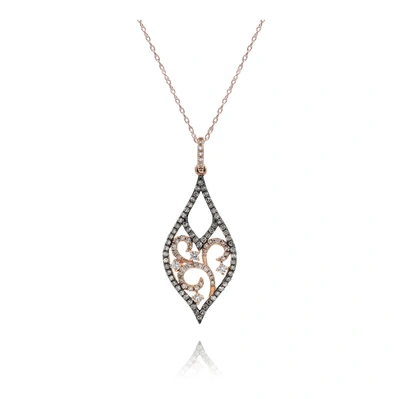 Diana M. Diamond Necklace In Silver