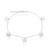 SIMONA STERLING SILVER BUTTERFLIES ANKLET