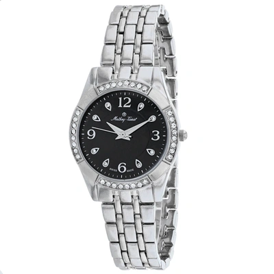 Mathey-tissot Women's Black Dial Watch In Silver