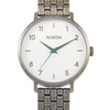 NIXON ARROW 38 MM SILVER / ANTIQUE STAINLESS STEEL WATCH A1090 2701