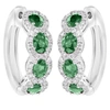 Diana M. Diamond Earrings In Silver
