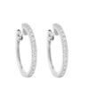 Diana M. Diamond Earrings In White