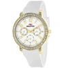 Seapro Women's Silver Dial Watch In White