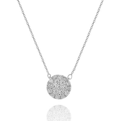 Diana M. Diamond Necklace In Silver